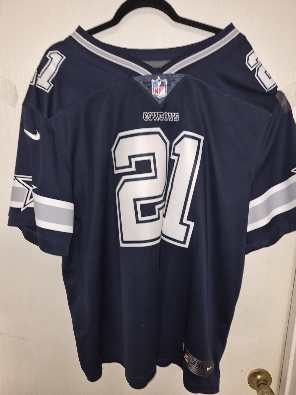 Nike Dallas Cowboys #21 Ezekiel Elliot Navy Football Jersey 3 XL Preowned